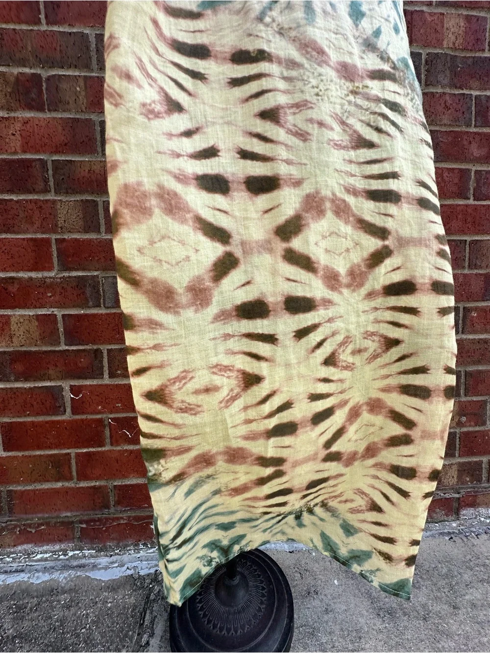 Zara Palazzo-Style Pants Sheer Wide Leg Swimwear Cover-up Trouser Beachy Tie-Dye